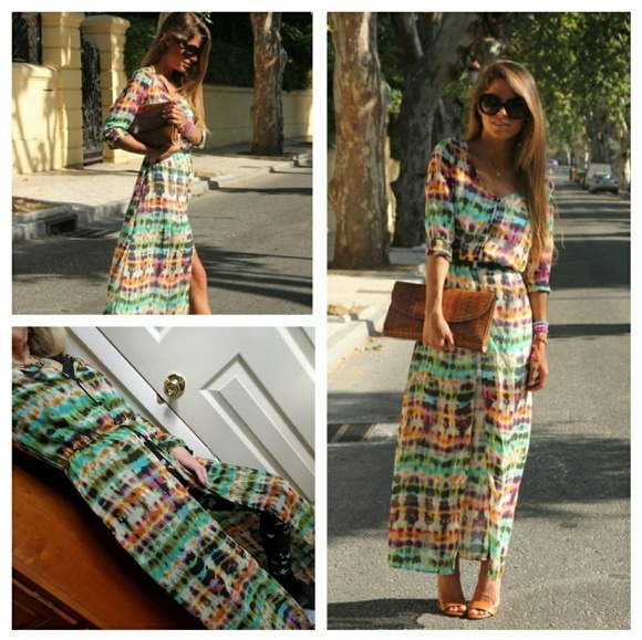 Zoe Baer Tops - Sheer multi cover up or dress